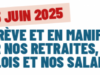 05 JUIN , EN GRÈVE ET EN MANIFESTATION POUR NOS RETRAITES, NOS EMPLOIS ET NOS SALAIRES